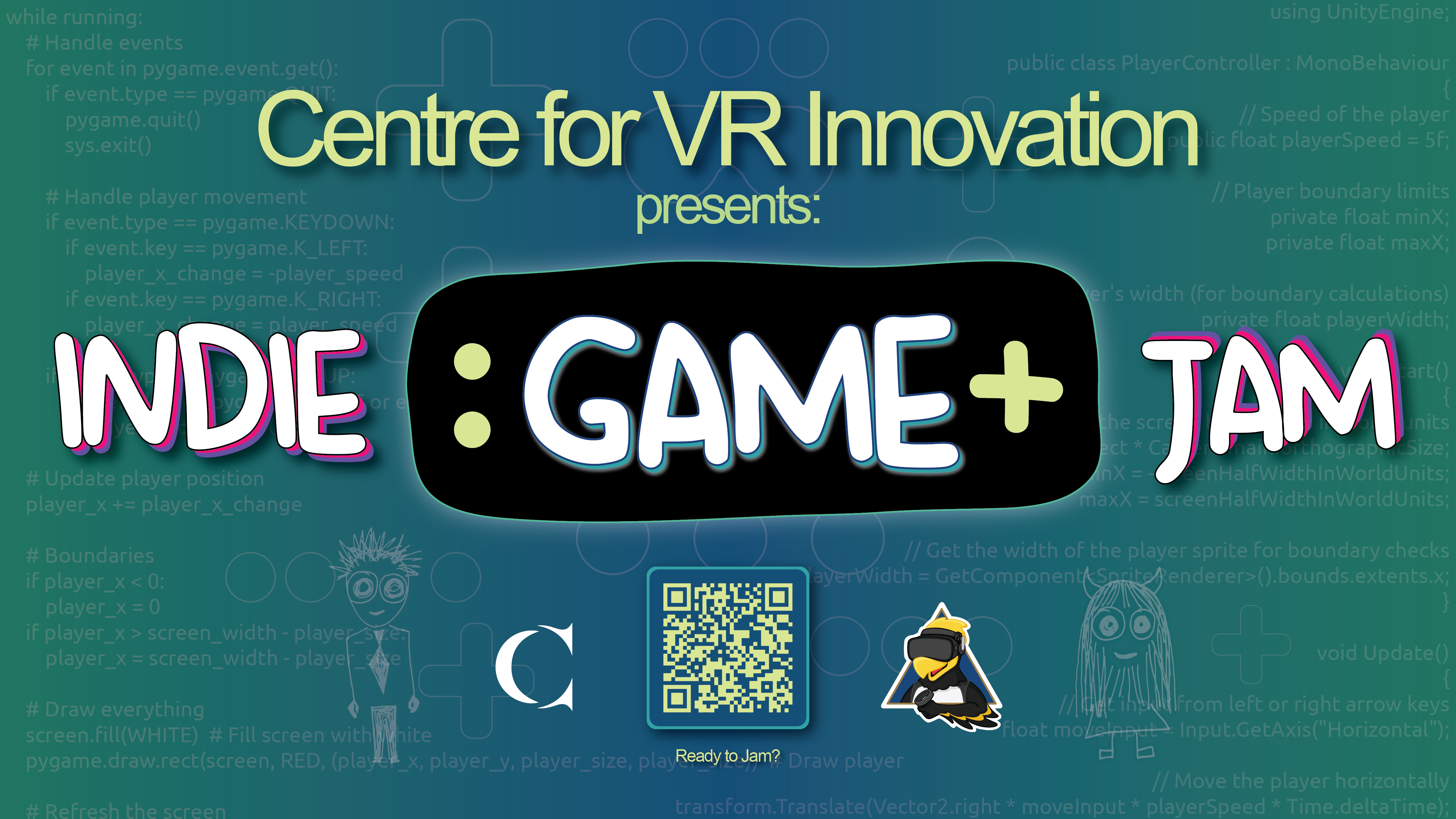 Indie Game Jam TV display graphic